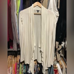 “Ann Taylor” asymmetrical front cardigan style jacket. Size L